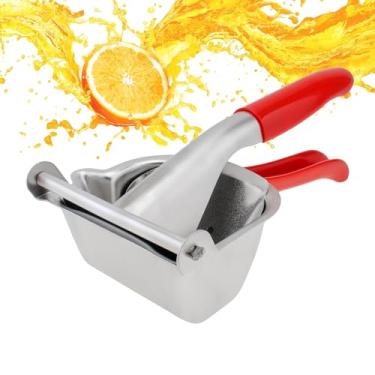 Imagem de Omninmo Espremedor de limão de aço inoxidável 304, espremedor de frutas cítricas, prensa manual, resistente, extrator de suco, espremedor de suco laranja, limão, toranja, para laranja/limão com cabo