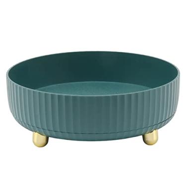 Imagem de ZAWELIYO Organizador Rotativo de 360 ​​Graus, Organizador Susan, Rack de Armazenamento Rotativo, 360 Graus de Plataforma Giratória Giratória Sem Deslizamento Estável para Armário de (Verde)