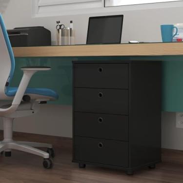 Imagem de Gaveteiro para Escritório Arquivo Para Documentos Gaveteiro Classic Preto