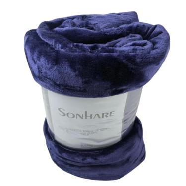 Imagem de Cobertor Casal Sultan Sonhare Toque de Seda 300g/m² Ultra Macio Super Soft 1,80m x 2,20m (Marinho)