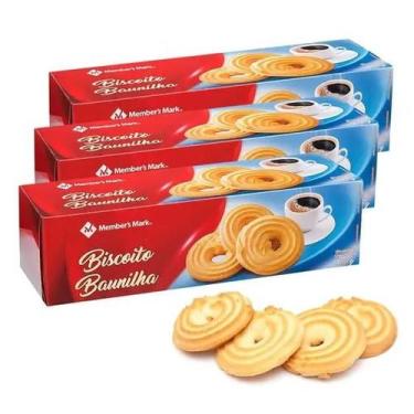Imagem de kit 4 Pacotes Biscoito De Baunilha Alemã De Bolacha 400g Cada - Member