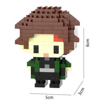 Imagem de Blocos De Montar Mini Anime Desenho Animado Fofo 28 Estilos Pequenas P