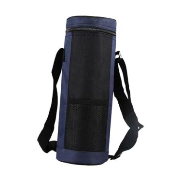 Imagem de Colaxi Bolsa tiracolo para garrafa de água 2L, alça de ombro ajustável, capa para garrafa de água, suporte de manga para mulheres, viagem, academia, Azul