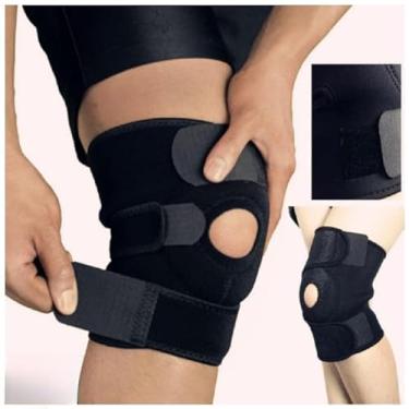 Imagem de Joelheira Compressão Ortopedica Articulada Apoio Reforçado (JINBA 2 Unidades)