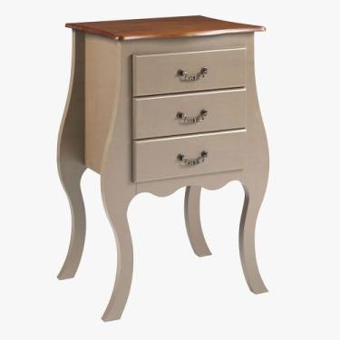 Imagem de Cômoda de Madeira com 3 Gavetas Bombê Antique - 1024 - Meyer, (ME) Lac
