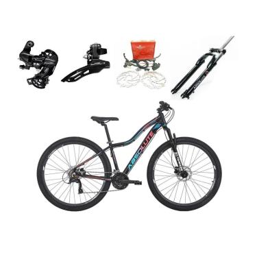 Imagem de Bicicleta Aro 29 Absolute Hera Feminina 24v Shimano K7 Freio Hidráulico Garfo com Trava-Feminino