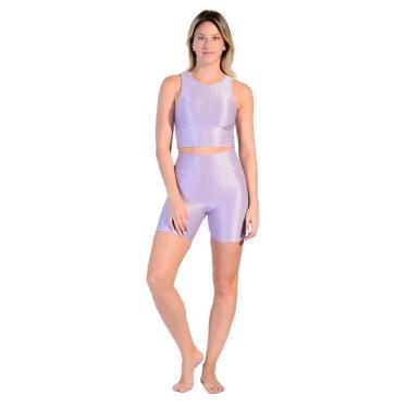Imagem de Shorts Slim Fitness em Tecido Half Shine Wunder-Feminino