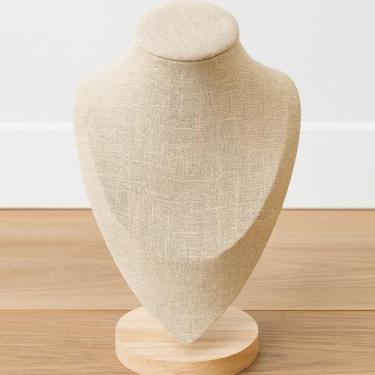 Imagem de Expositor de Jóias Revestido em Tecido 23x16cm p/ Bijuteria - Genérico