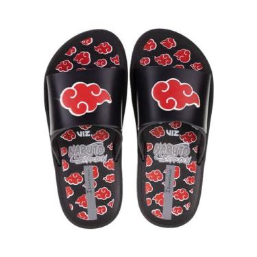 Imagem de Chinelo slide naruto ipanema infantil, Preto, 28