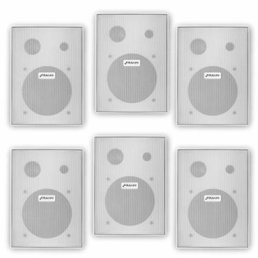 Imagem de Kit 6 Caixas de Som Ambiente Acústica Profissional Frahm PS200 60W New