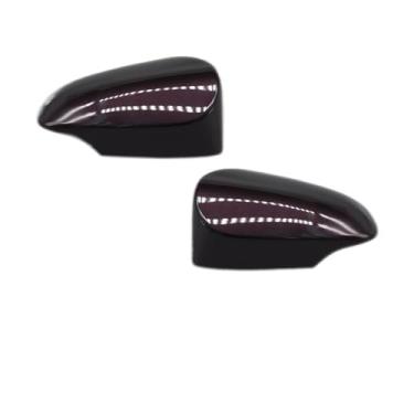 Imagem de Par de tampas de espelho lateral de asa, capa de espelho retrovisor, carcaça de concha compatível com Yaris 2012 2013 2014 2015 2016 2017 2018 2019 pintado - peças de reposição de alta qualidade(Purpl