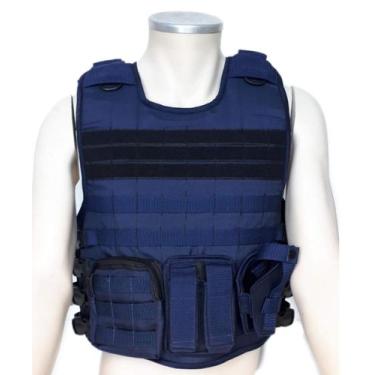Imagem de Capa de colete azul marinho modular ripstop modulares 03 und - Aquiles