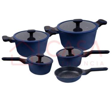 Imagem de Jogo Panelas Hercules Marine Revestimento Ceramico Indução 5