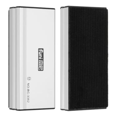 Imagem de PATIKIL 2 Pack Magnetic Dry Erase Eraser, 2x4.5in Magnetic Whiteboard Eraser Aluminum Metal for White Board Glass Calendar Board Fridge Refrigerator Office Supplies, Middle, 50x113mm