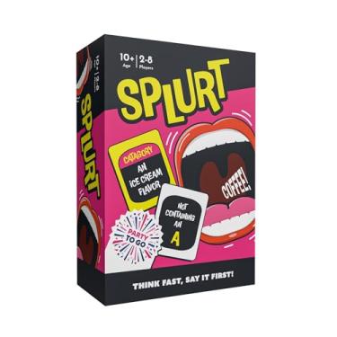 Imagem de Gamewright - Party to Go - Splurt - Think Fast, Say It First - Idades 10+, 2-8 jogadores