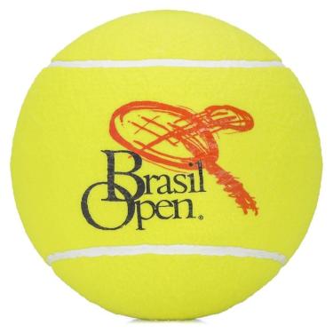 Imagem de Bola de Tênis Gigante Pró Spin Brasil Open Amarela - Para autógrafo