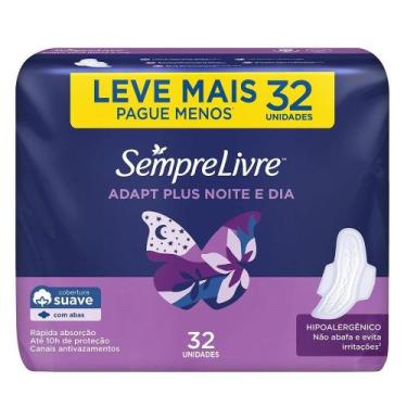 Imagem de Absorvente Sempre Livre Adapt Plus Noite e Dia Suave com Abas Leve Mai