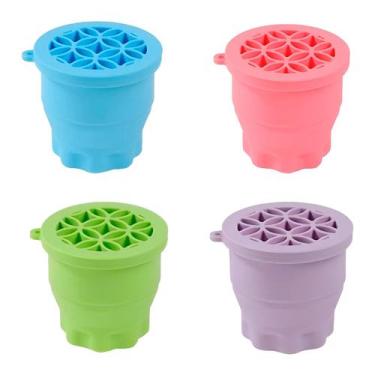 Imagem de Limpador E Organizador De Pincéis Retrátil Silicone Lilás - marca