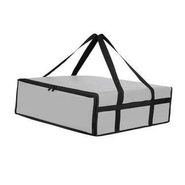 Imagem de ＫＬＫＣＭＳ Bolsa de entrega isolada para aquecedor de pizza, estojo de transporte à prova d'água com alça reforçada para compras em casa, catering, viagens e, 40cmx40cmx15cm