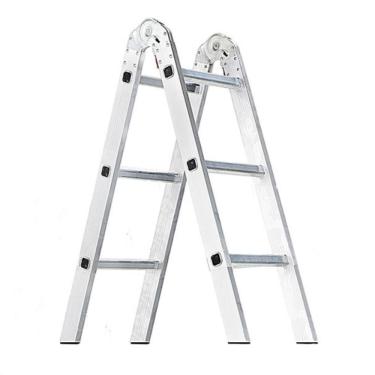 Imagem de Escada em alumínio com 6 degraus de 1,75 metros de altura total - Garden life - SHP