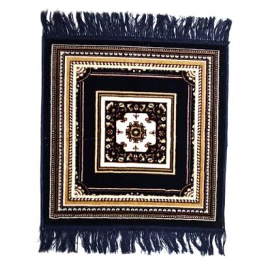 Imagem de 48 x 48 cm Puja Aasan Veludo Lã Pooja Aassan Meditação Tapete Aasanam (Azul-2)