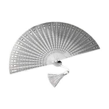 Imagem de Dynwave Ventilador de mão de metal dobrável compacto e fácil de transportar para escalada ao ar livre