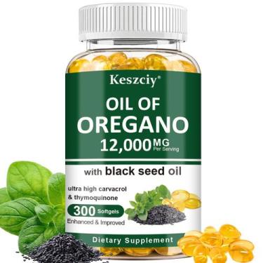 Imagem de Suplemento Keszciy 300 Cápsulas de Óleo de Orégano com Óleo de Semente