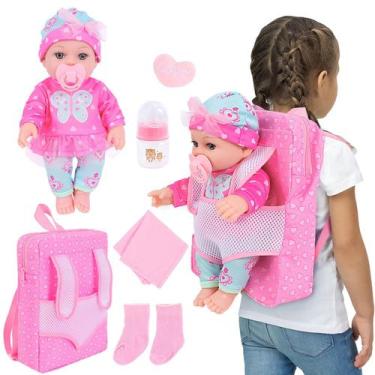 Imagem de Baby Doll DONTNO 30 cm com roupas, mochila e acessórios
