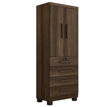 Imagem de Guarda Roupa Camiseiro Honduras 2 Portas 4 Gavetas - Benetil Imbuia