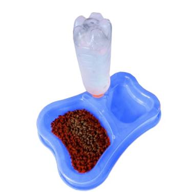 Imagem de Comedouro Bebedouro Automático com Suporte para Refil de Água para Garrafas Pet Até 1200ml Auma Terra (Azul, Único)