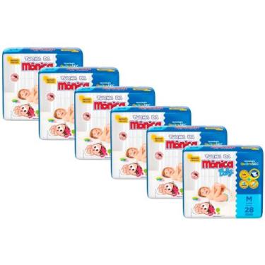 Imagem de Kit Fralda Turma da Mônica Baby - Tam M - 168 Fraldas - ATACADO BARATO