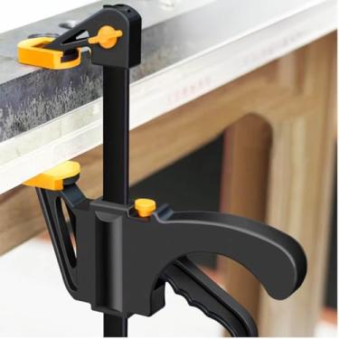 Imagem de Grampo Tipo Sargento Grampo de Aperto Rápido 10 Polegadas Universal de Aperto Rápido com Sistema de Gatilho Para Fixação e Montagem Para Marcenaria e Construção com Liberação Rápida para Reparos