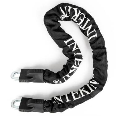 Imagem de INTEKIN Corrente de segurança resistente – Corrente quadrada de aço endurecido de 1,2 m x 3/20.3 cm de espessura para bicicletas, contêineres, motocicletas, trailers, quadriciclos