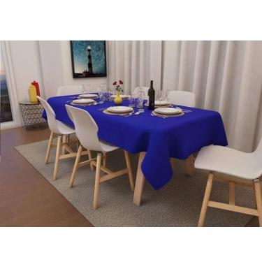 Imagem de Toalha de Mesa Quadrada Oxford 1,00 x 1,00 Admirare, Azul Royal