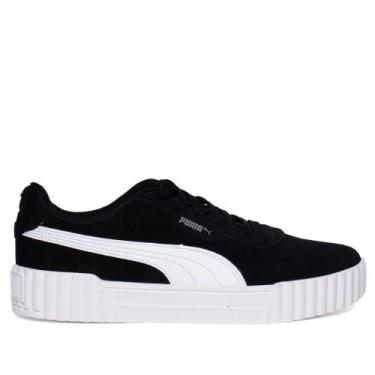 Imagem de Tênis Feminino Puma Carina 3.0 Formstrip Preto/Branco, Preto, Branco, 