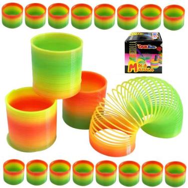 Imagem de Kit 10 Brinquedos Mola Maluca para Festa Infantil Decoração Lembrança 