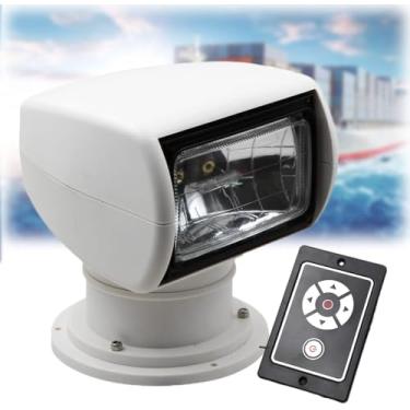 Imagem de Him Pettr Marine Spotlight Controle Remoto, 100w Navio Xenon Selight, 360 Graus Rotatable Spotlight Para Barco 2500lm, Para Iates, Patrulhas Costeiras, Barcos De Pesca, Água, Polícia, 12V