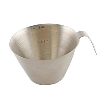 Imagem de Fenteer Xícara de servir expresso 100ml Jarra compacta para espumar leite com alça Copo para espumar leite e café para cozinha Café Chocolate quente