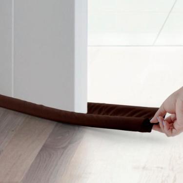 Imagem de Protetor de Porta Duplo Veda Pó Bloqueio Total de Insetos Poeira e Ruí