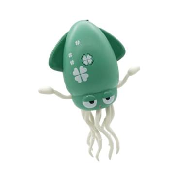 Imagem de YIJU Brinquedo de polvo elétrico engatinhante, brinquedos interativos de aprendizagem que engatinham e andam, presente de Natal, dança automática para, Verde