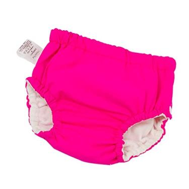 Imagem de Generic Fralda de Natação Absorvente Reutilizável Snap para Bebês E Crianças Pequenas, Rosa vermelha (for12-14KG)