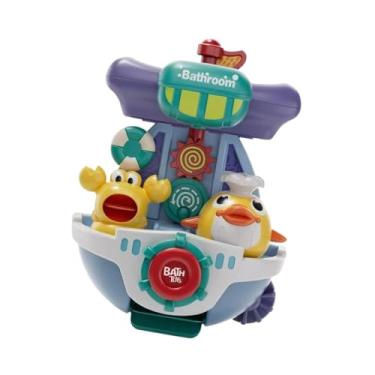 Imagem de simhoa Brinquedo de banho para bebês, brinquedo com jato de água, fácil de instalar, versátil, brinquedos para a hora do banho, aspersor de chuveiro para, Azul