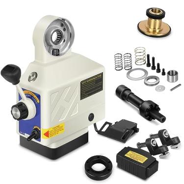 Imagem de Eixo Z de alimentação elétrica para fresadora de torque de 1,143.0 cm-lb, 0-200 RPM, 110 V, fresadora de alimentação elétrica para Bridgeport e algumas fresas tipo joelho com um eixo de 5/20.3 cm de