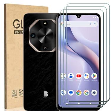 Imagem de Ranyi [Pacote com 3] Protetor de tela para BLU G75, HD Transparente, Dureza 9H, Antiarranhões, Sem Bolhas, Protetor de Tela de Vidro Temperado Flim Compatível com SmartPhone BLU G75 (2025 6,9
