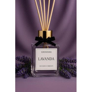 Imagem de Difusor de Ambiente Frasco de Vidro Essência Premium com 8 Varetas 100ml (Lavanda)
