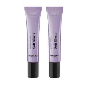 Imagem de Provence Beauty Bálsamo labial macio bisoso plumping pacote com 2 – protetor labial noturno para lábios secos – tratamento labial hidratante e volumoso – bálsamo labial para dormir para mulheres