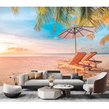 Imagem de JHGRXFHB - Fundo de hotel tropical Beach Resort como paisagem de verão descasque e cole 228,6 cm x 170,2 cm