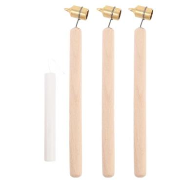 Imagem de FTVOGUE 3 Peças Pintura de Linha Fina Caneta 0,3mm Ultra Fine Tip Fluid Writer Aplicador de Tinta Caneta para Tela de Metal de Madeira de Tecido