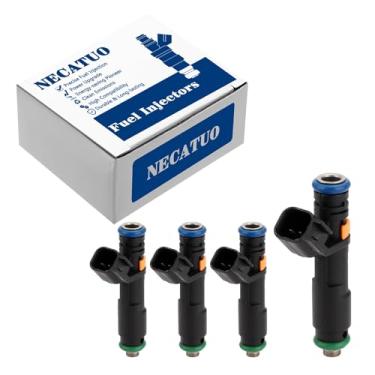 Imagem de Conjunto de 4 injetores de combustível - Compatível com Chrysler 200 Dodge Dart Fiat 500X Jeep Cherokee Renegade Ram ProMaster City 2.0L 2.4L L4 - Substitui FJ1233 4593986AA 04593986AB