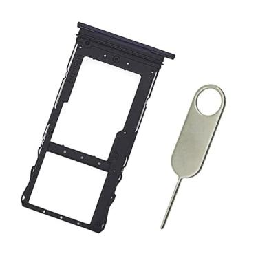 Imagem de PHONSUN Suporte de substituição para cartão SIM único SD para Motorola Moto G Stylus (5G) 2022 XT2215 - Aço azul